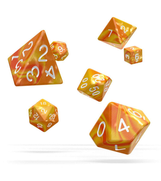 oakie doakie DICE RPG Set Gemidice - Sunstone (7)