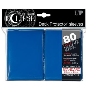 PRO-Matte Eclipse Blue Standard Deck Protector sleeves 80ct