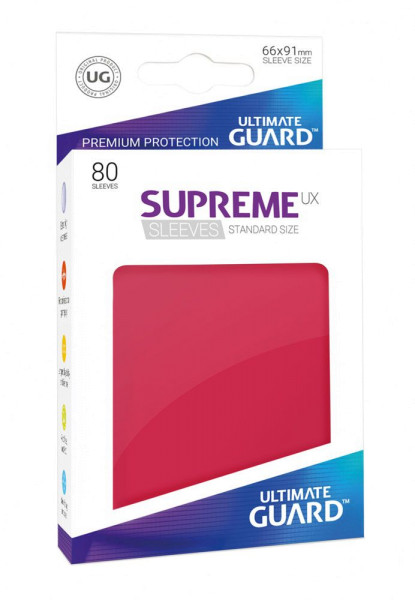Ultimate Guard Supreme UX Sleeves Standardgröße Rot (80)