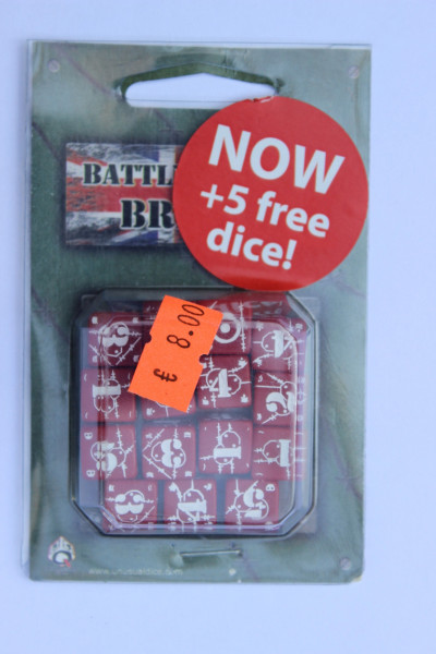 Axis & Allis Battle Dice Set British Rot Weiss