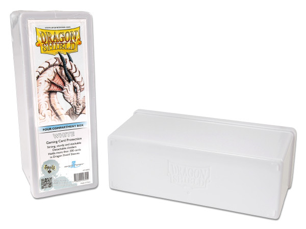 Dragon Shield: Gaming Box 4 Compartments (Weiß)