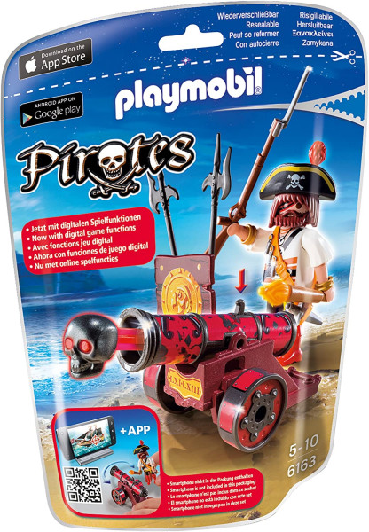 Playmobil 6163 - Rote App-Kanone mit Freibeuter