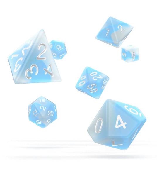 oakie doakie DICE RPG Set Glow in the Dark - Arctic (7)